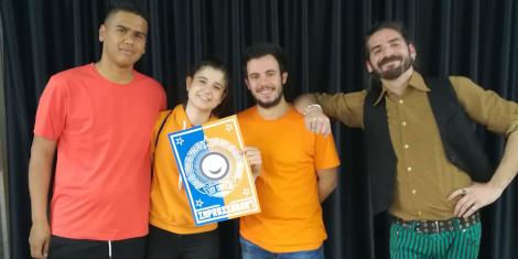 L’equip taronja, guanyador  del 1r partit de l’”Improsionant”!