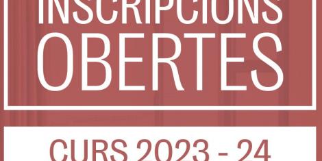 Comencen les inscripcions pel curs 2023-24